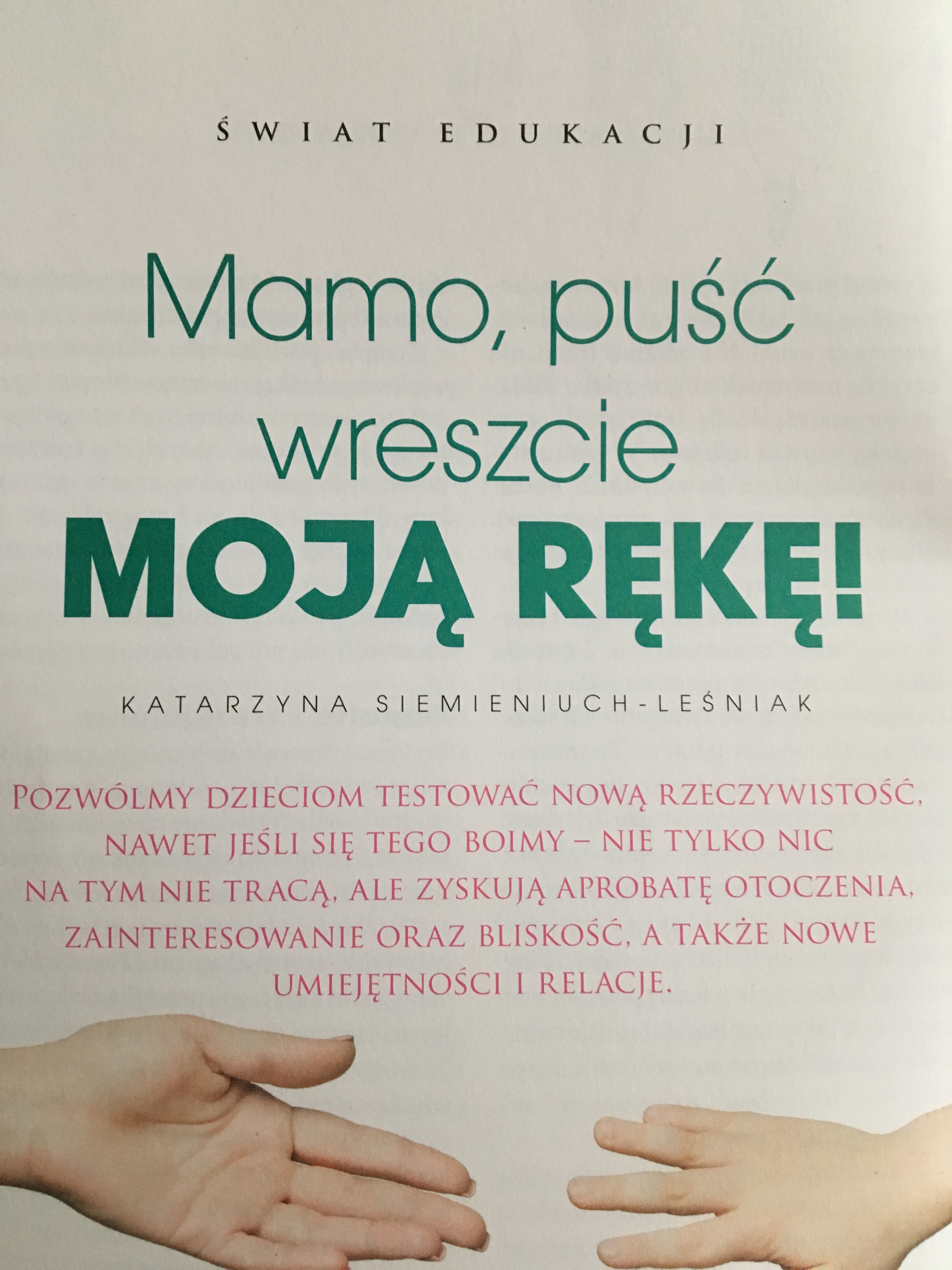 Charaktery: Mamo puść wreszcie moją rękę